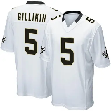 Nick Saldiveri Men's Nike White New Orleans Saints Alternate Custom Game Jersey Size: Medium: