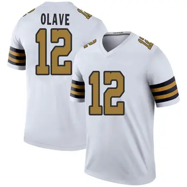 Unsigned Chris Olave Jersey #12 New Orleans Custom Stitched Black Football  No Brands/Logos Sizes S-3XLs