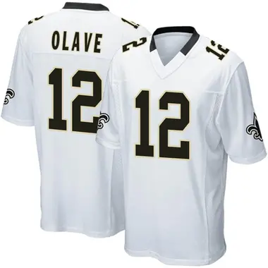 NEW ORLEANS SAINTS CHRIS OLAVE AUTOGRAPHED BLACK JERSEY BECKETT