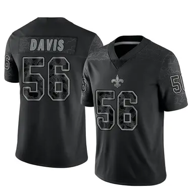 Nike Men's New Orleans Saints Demario Davis #56 Home Black Game Jersey