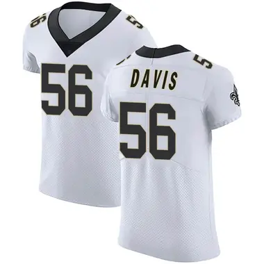 New Orleans Saints Nike Game Road Jersey - White - Demario Davis - Youth