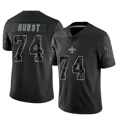 Men's Nike James Hurst Black New Orleans Saints Game Jersey