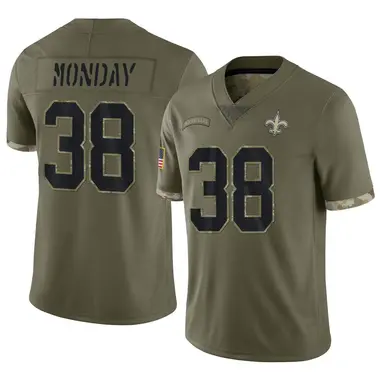 Nick Saldiveri Men's Nike White New Orleans Saints Alternate Custom Game Jersey Size: Medium: