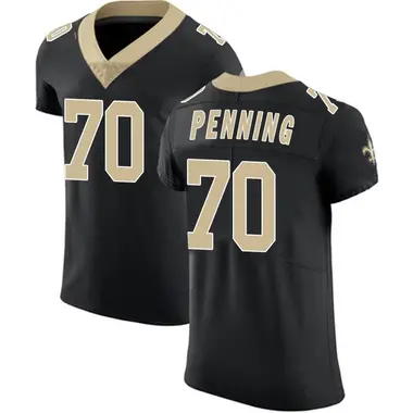 Men's Nike Trevor Penning Black New Orleans Saints Player Game Jersey Size: Extra Large